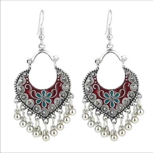 🎉4 for $20🎉Bohemian Silver Plated Earrings - Picture 2 of 4
